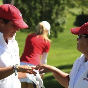 Manon Mollé en tête de sa Conference à Rancho Mirage